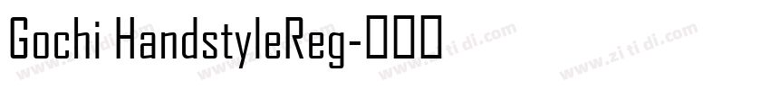 Gochi HandstyleReg字体转换
